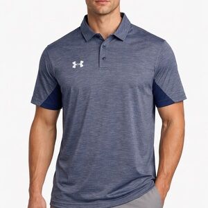 Under Armour Mens  XL Golf Shirt Loose Fit Grey Short Sleeve